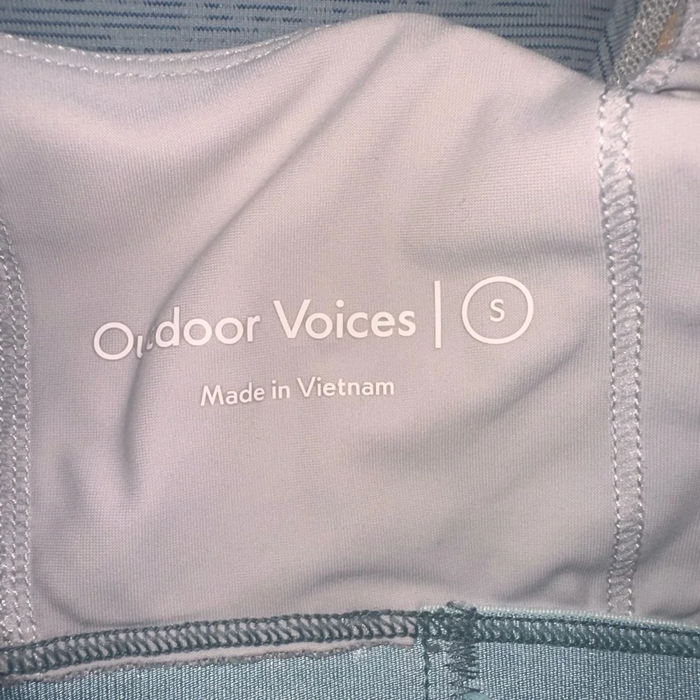 Outdoor Voices Sports Bra in Aqua Green Sz S